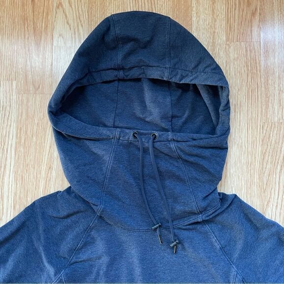 Athleta Blue Cowl-Neck Hooded Sweatshirt - Size: Small - Picture 8 of 8
